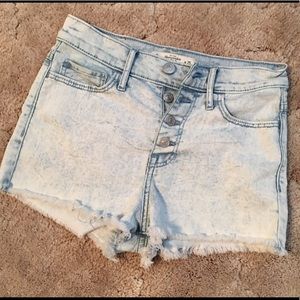 Abercrombie & Fitch denim shorts size 0, EUC